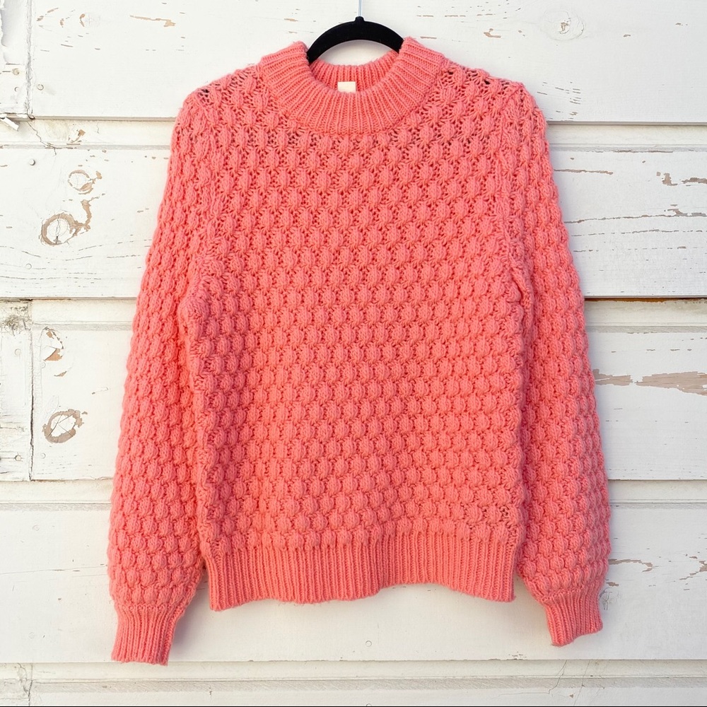 H&M pink salmon color sweater